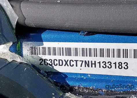 2022 Dodge Charger R/T z USA, uszkodzony, nr VIN 2C3CDXCT7NH133183